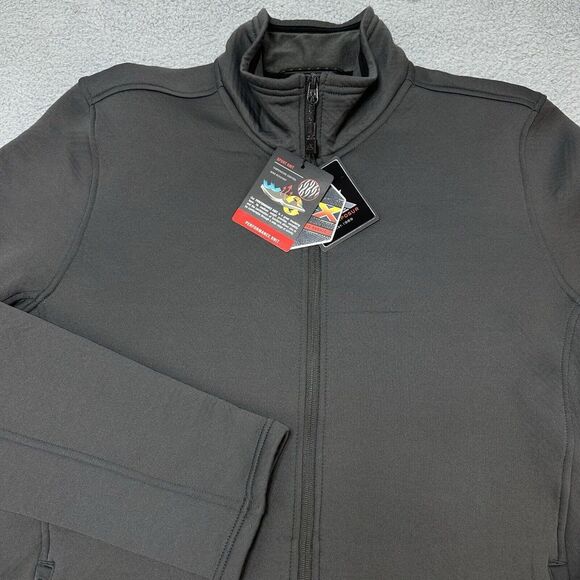 ZEROXPOSUR Jacket Mens Large Slate Gray ThermX Sport Knit Full ZIp Gorpcore Hike - Picture 1 of 10